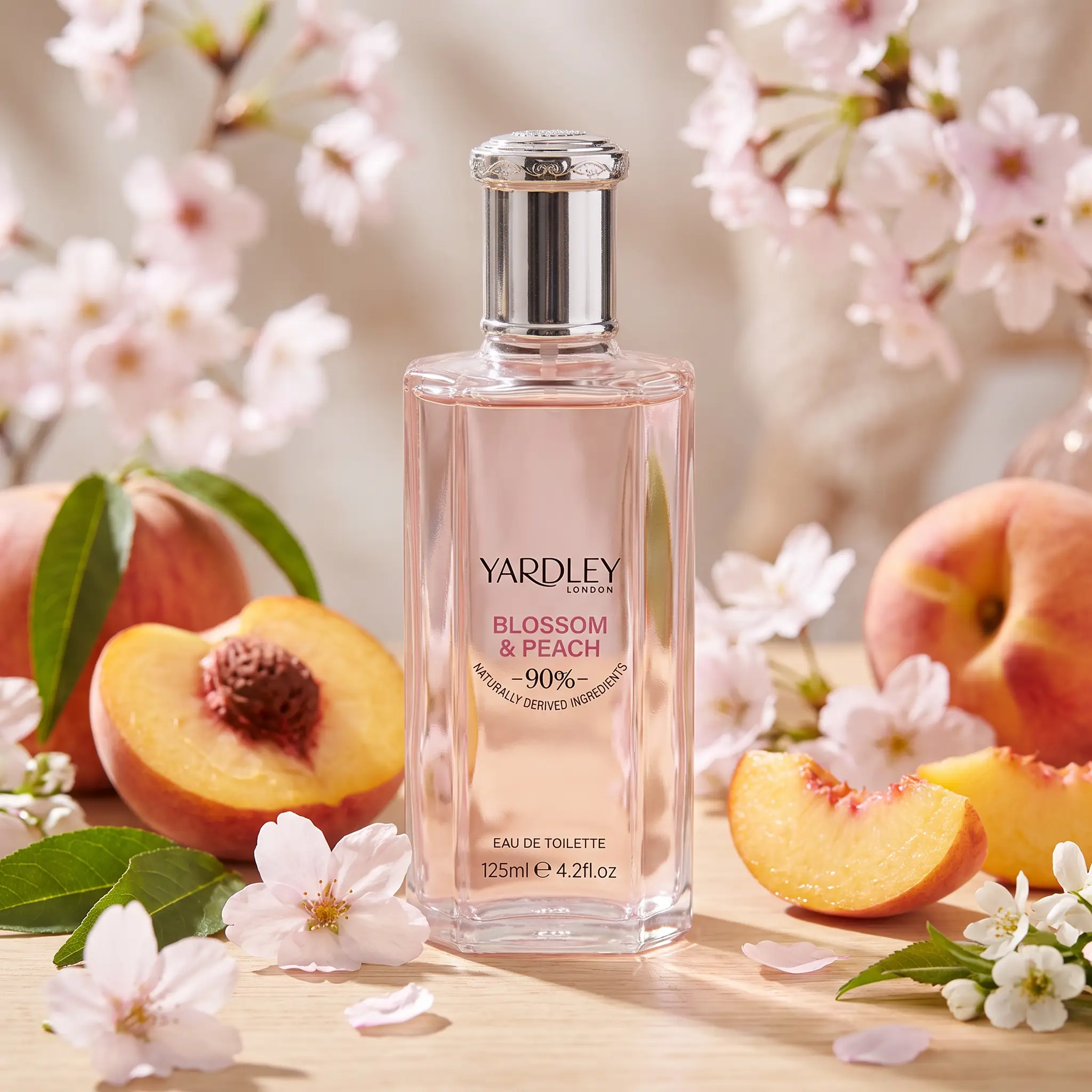 Yardley Blossom & Peach Eau de Toilette - styled