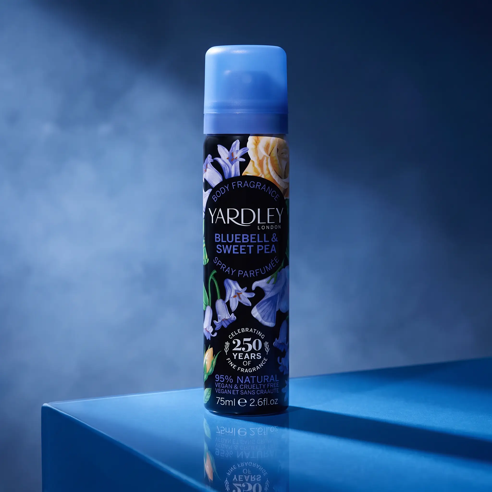 Yardley Bluebell & Sweet Pea Body Spray - styled